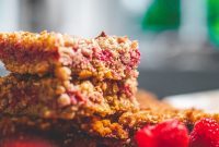 Coconut and Raspberry Flapjacks — Chewy Oat Bars Recipe