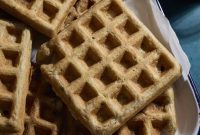 Sourdough Zucchini Waffles with Crispy Golden Crust