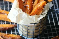 Crispy Sea Salt Sweet Potato Steak Fries Recipe