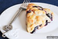 Blueberry Scones with Tangy Lemon Glaze Recipe