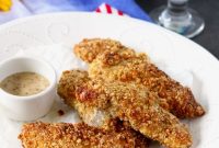 Crispy Macadamia-Crusted Chicken Tenders with Honey Lime Dip