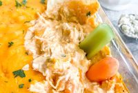 Creamy Buffalo Chicken Dip Made with Canned Chicken