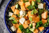 Chickpea and Melon Salad with Feta and Mint
