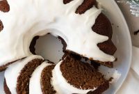 Gingerbread Bundt Cake with Silky Cream Cheese Glaze
