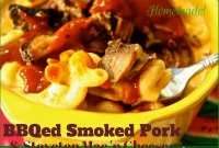 Smoked Pulled Pork Mac n Cheese with BBQ Flavor