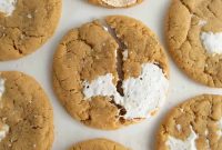 Chewy Fluffernutter Peanut Butter & Marshmallow Cookies