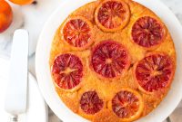 Blood Orange Olive Oil Upside-Down Cake Recipe