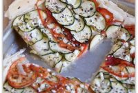 Savory Tomato and Zucchini Tart with Herb Crust