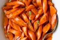 Bourbon-Glazed Carrots with Honey and Fresh Thyme