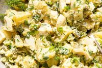 Creamy Dill Potato Salad with Fresh Herbs and Lemon Zest