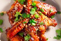 Crispy Spicy Korean Chicken Wings on the Big Green Egg
