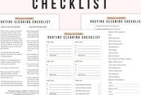 Weekly Cleaning Schedule Printable: Organized Checklist for Home