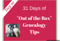 31 Creative Genealogy Tips: 31-Day Guide to Using Tax Records