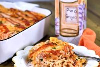 Cheesy Ground Beef Baked Spaghetti Casserole Recipe