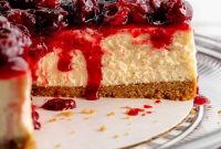 Decadent Cherry Cheesecake Recipe with a Buttery Crust