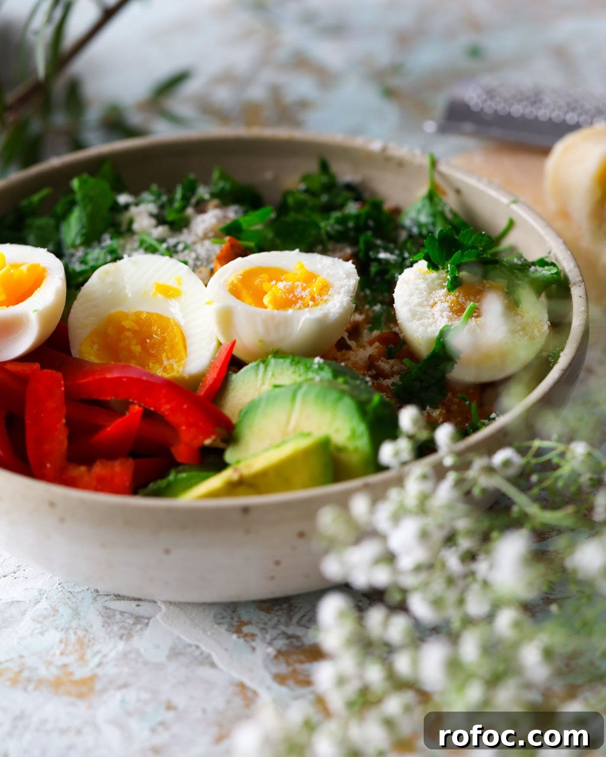 31 Simple Breakfast Meal Prep Ideas for Busy Mornings 11 Savory Breakfast Bowl with Parmesan