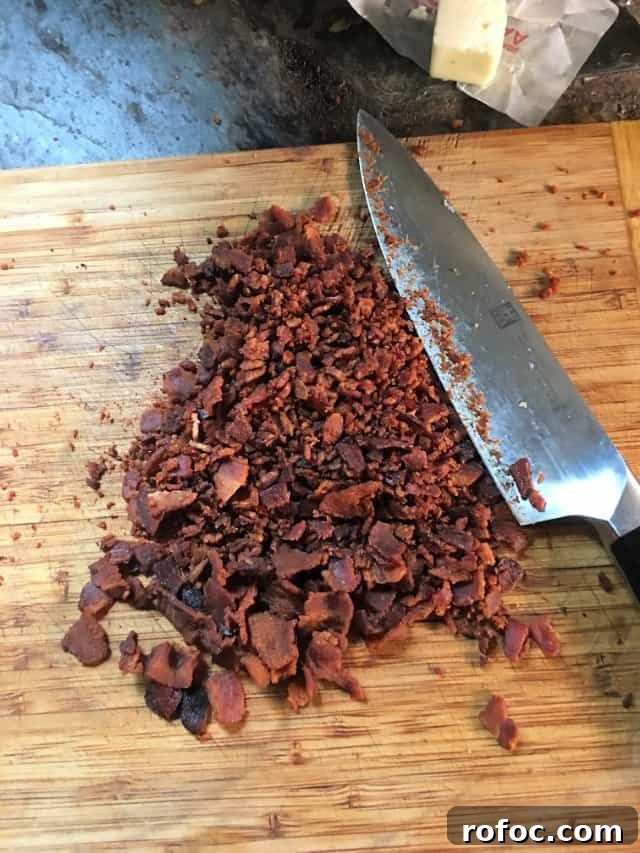 Savory Bacon Jam Recipe: Sweet & Smoky Spread for Toasts 5 Chopped bacon