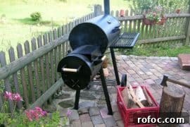 Control Smoker Temperature: 10-Step Guide for Consistent Heat 2 charcoal offset smoker on outdoor patio