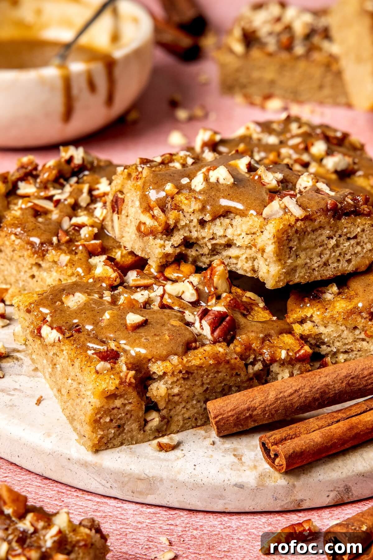 Cinnamon Swirl Banana Bread Bars Recipe — Moist Banana Squares 4 Cinnamon Swirl Banana Bread Bars - Olivia Adriance