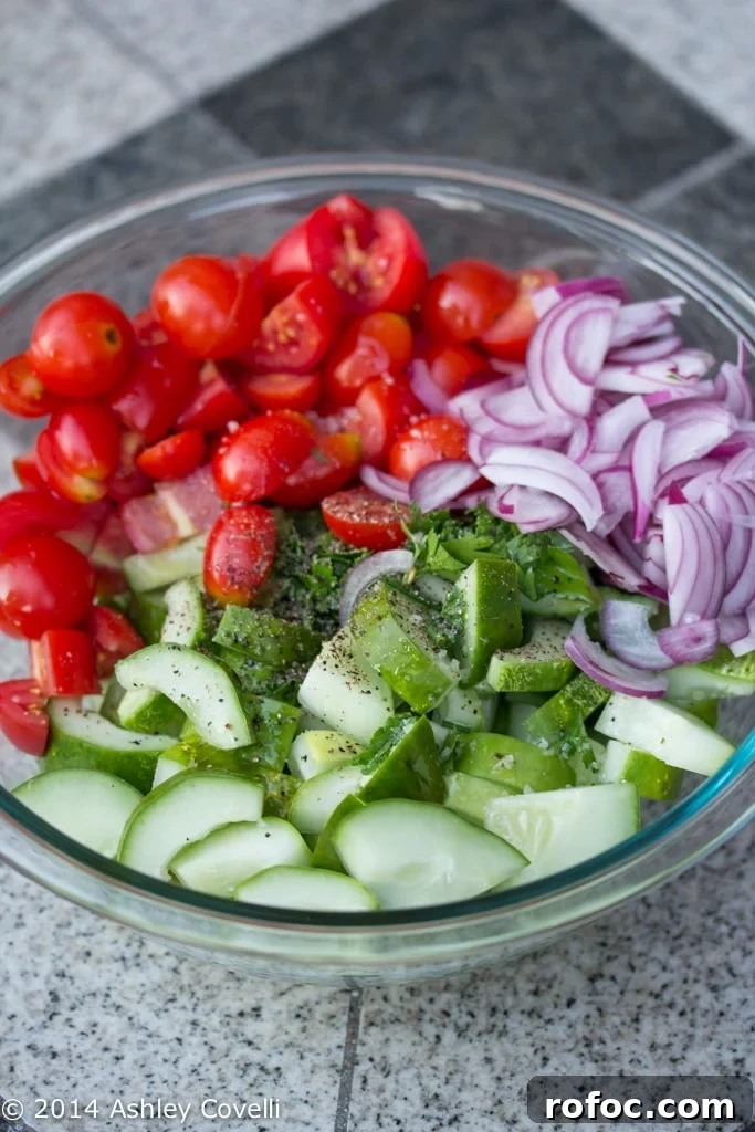 Summer Cucumber & Herb Salad with Lemon-Dill Dressing 2 Summer Cucumber and Herb Salad