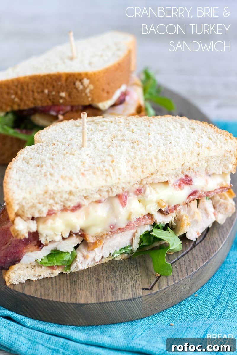 Cranberry, Brie & Bacon Turkey Sandwich Recipe 2 Cranberry, Brie & Bacon Turkey Sandwich