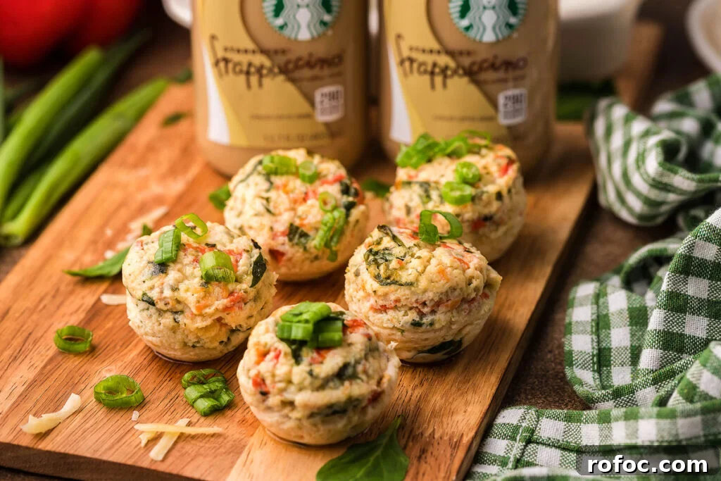 50 Quick Dinner Ideas to Make When You Don't Feel Like Cooking 4 Starbucks egg bites copycat on a tray.