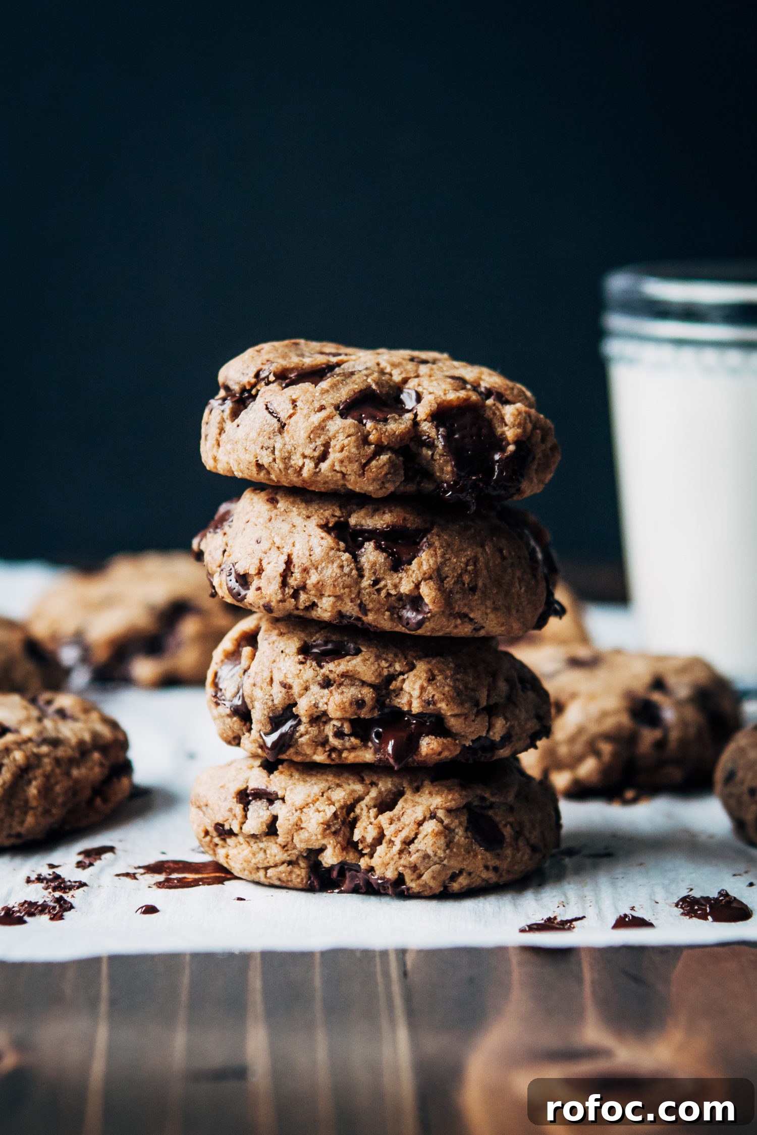 Chewy Vegan Chocolate Chip Cookies That Melt in Your Mouth 2 Vegan Chocolate Chip Cookies | Well and Full | #vegan #dessert #cookies