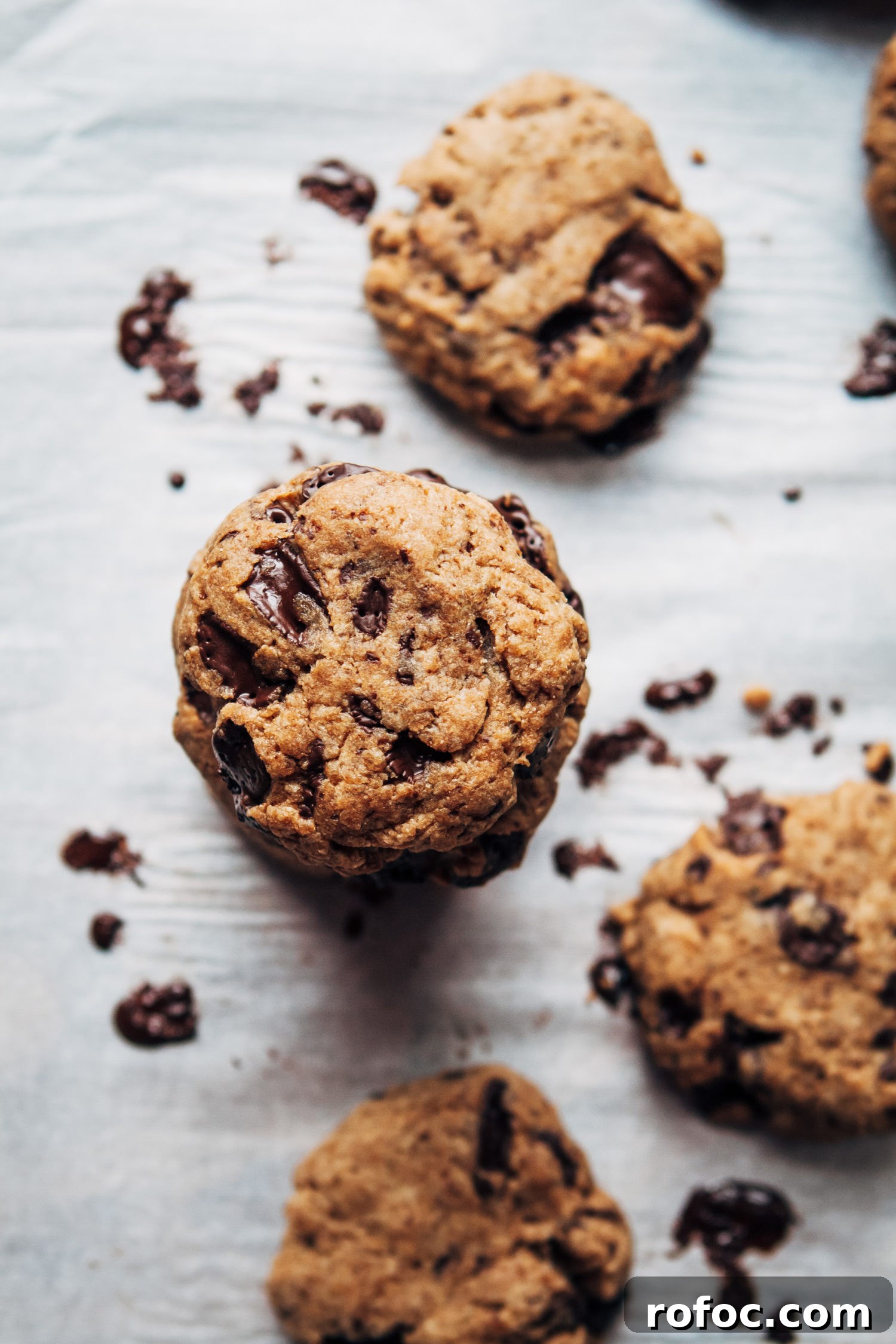 Chewy Vegan Chocolate Chip Cookies That Melt in Your Mouth 3 Vegan Chocolate Chip Cookies | Well and Full | #vegan #dessert #cookies