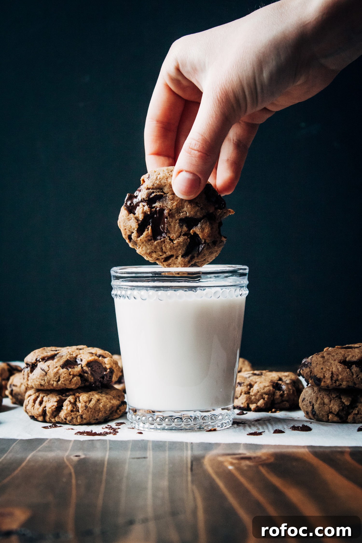 Chewy Vegan Chocolate Chip Cookies That Melt in Your Mouth 4 Vegan Chocolate Chip Cookies | Well and Full | #vegan #dessert #cookies