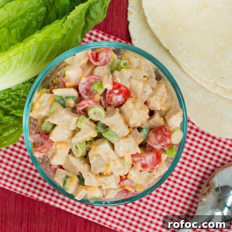 Spicy Sriracha Ranch Chicken Salad Recipe for Summer Meals 3 This easy chicken salad is a little spicy, a little tangy, and a lot delicious!