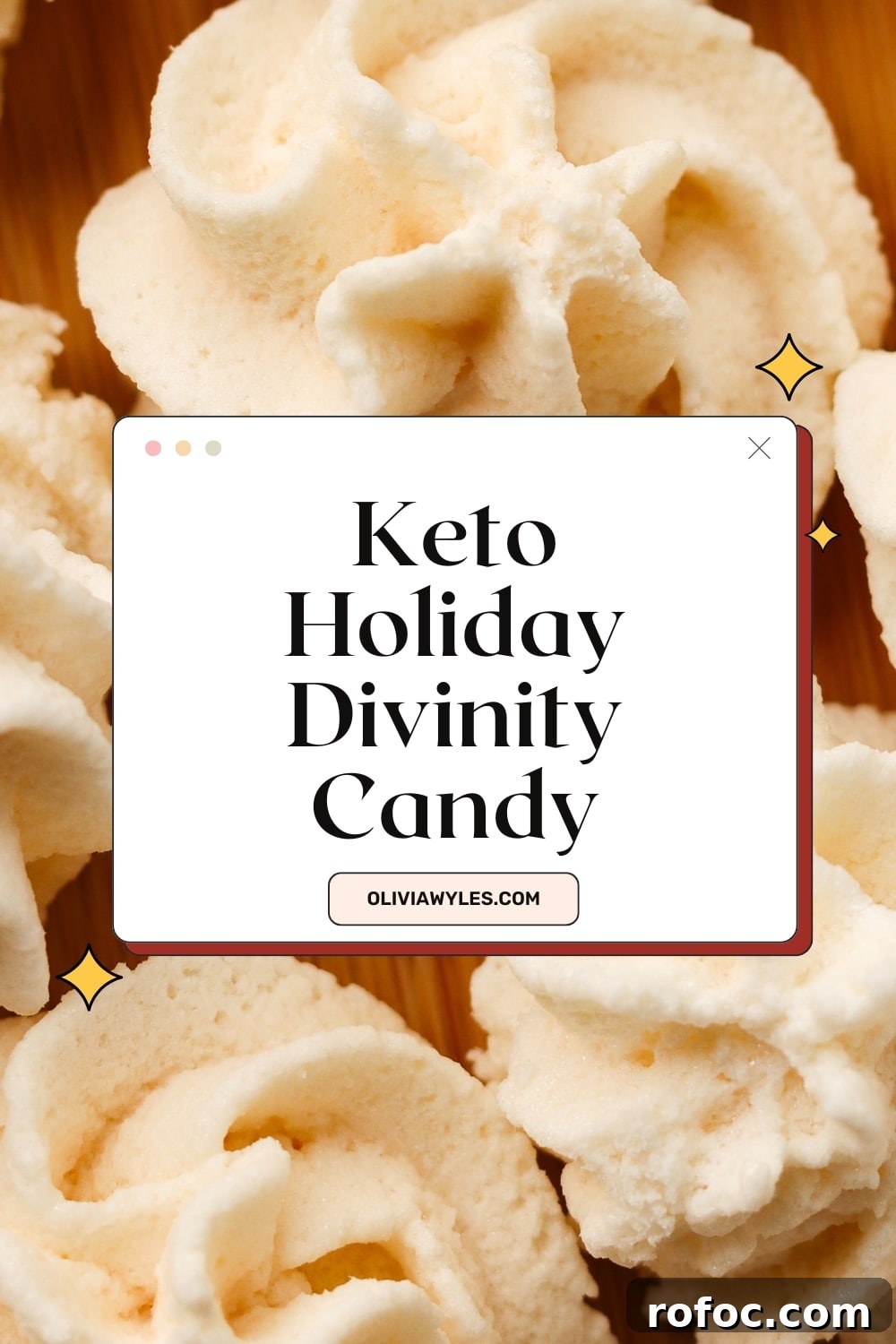 Keto Divinity Recipe: Low-Carb Coconut-Almond Candy 9 Keto Divinity Candy pinterest image