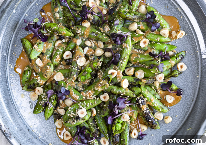 Fourth of July BBQ Recipes: Delicious Grilling Ideas for Independence Day 16 Charred Sugar Snap Peas