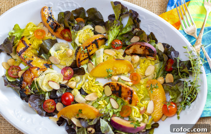 Fourth of July BBQ Recipes: Delicious Grilling Ideas for Independence Day 17 Grilled Peach Salad