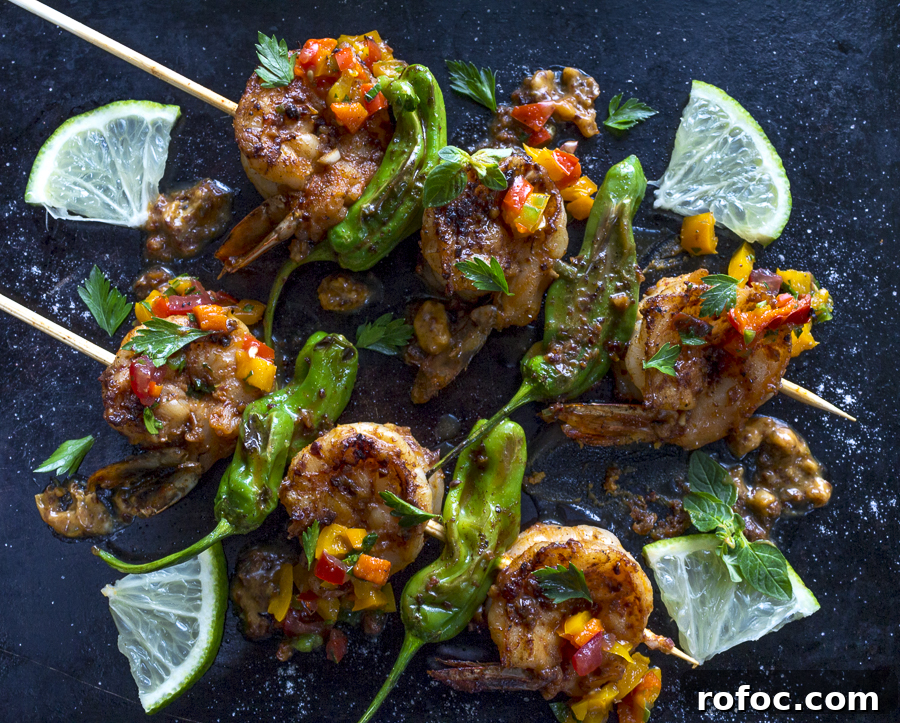 Fourth of July BBQ Recipes: Delicious Grilling Ideas for Independence Day 10 Grilled Shrimp with Padron Peppers