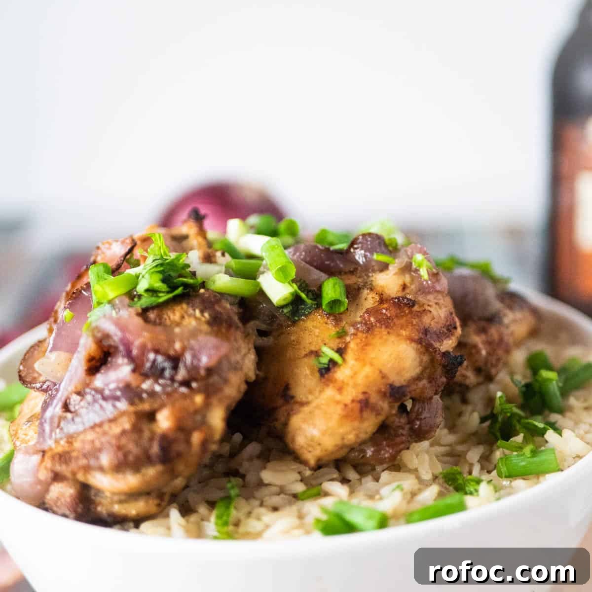 Instant Pot Greek Chicken with Lemon, Garlic & Oregano 2 instant pot greek chicken close up