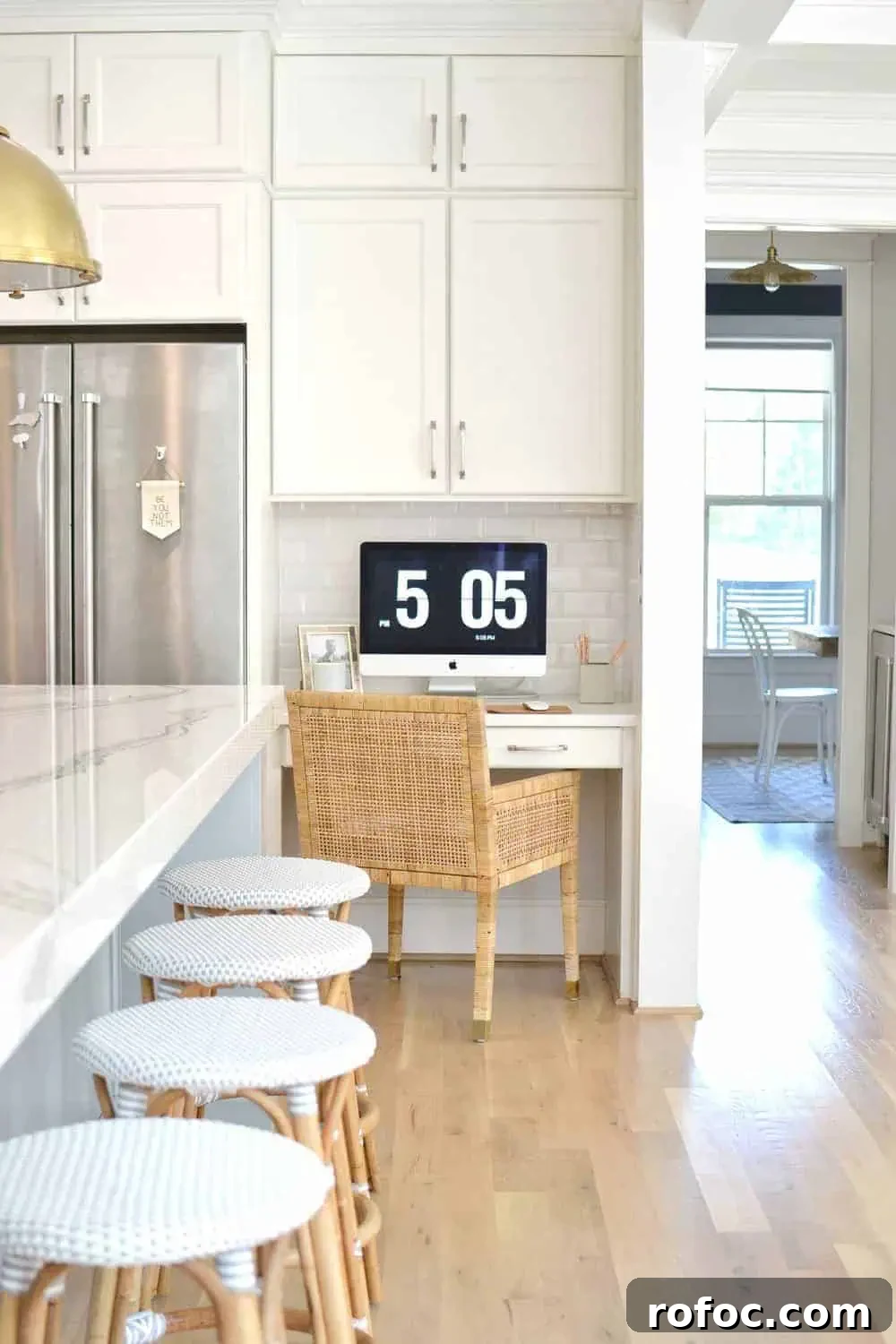 Coastal Kitchen Design Ideas with Our Complete Remodel Details 16 kitchen desk and organization