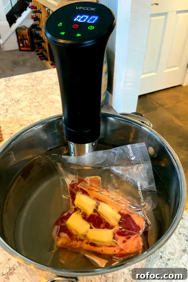 Perfect New York Strip Steak Recipe for a Juicy, Flavorful Cut 4 sous vide immersion stick