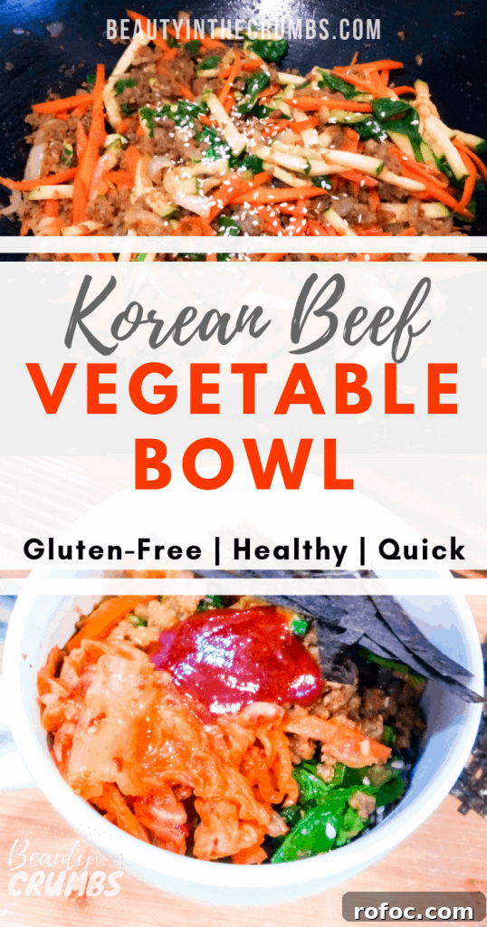 Quick Korean Beef Bibimbap Recipe for Flavorful Weeknight Meals 5 Easy Korean Beef Bowl loaded with veggies (Bibimbap). This quick, gluten free, and dairy free dinner comes together in 30 minutes and has all the authentic flavors as the traditional bibimbap Korean beef recipe! Make this easy, delicious, vibrant dinner tonight! It's kid-friendly and husband-approved.