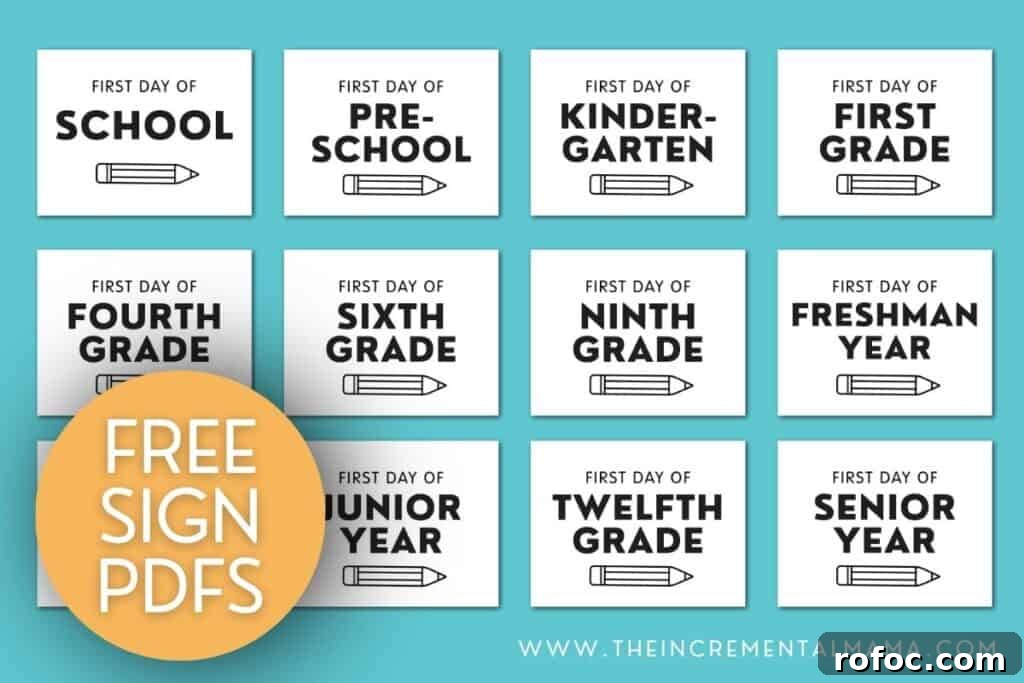 Printable First Day of School Signs: Free PDF Downloads 4 img 15980 23