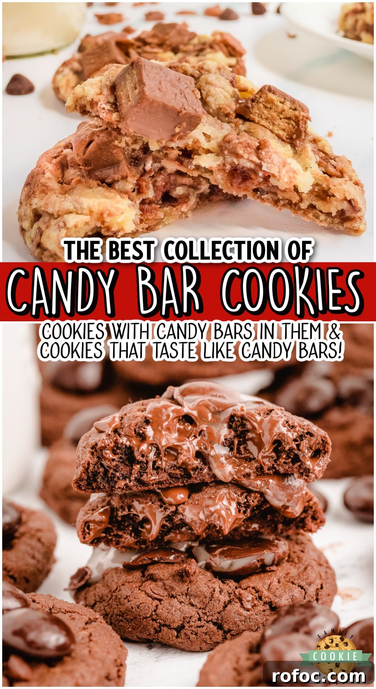 Candy Bar Cookie Recipes: Homemade Treats with Chocolate Bars 16 Fun collection of cookies that have candy bars in them or that actually taste like candy bars.