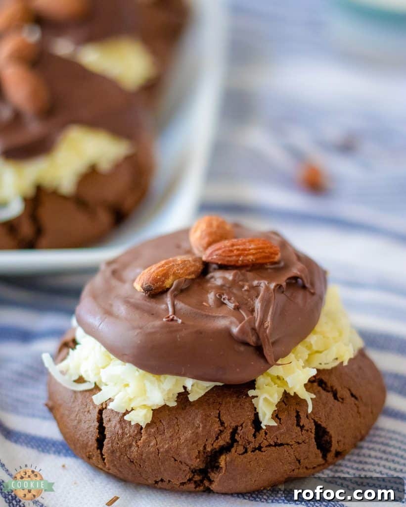 Candy Bar Cookie Recipes: Homemade Treats with Chocolate Bars 10 decadent Bakery Style Almond Joy cookies