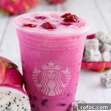 Cup of dragonfruit.
