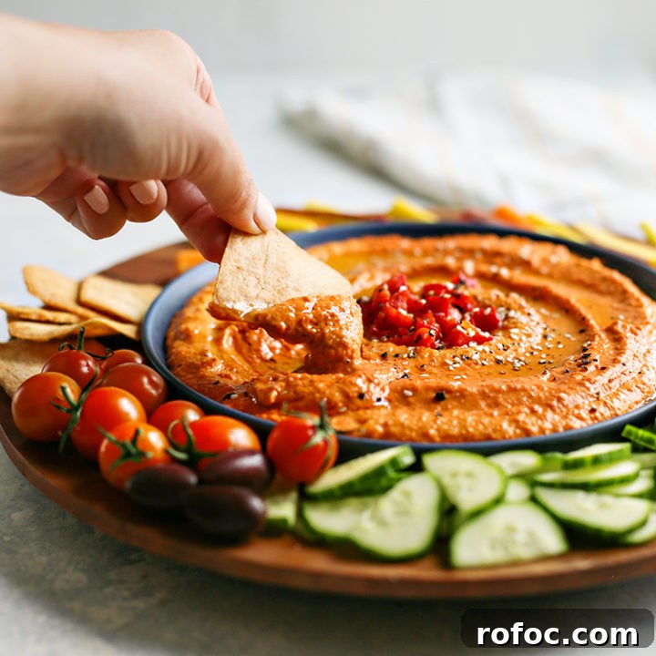 Image for Roasted Red Bell Pepper Hummus