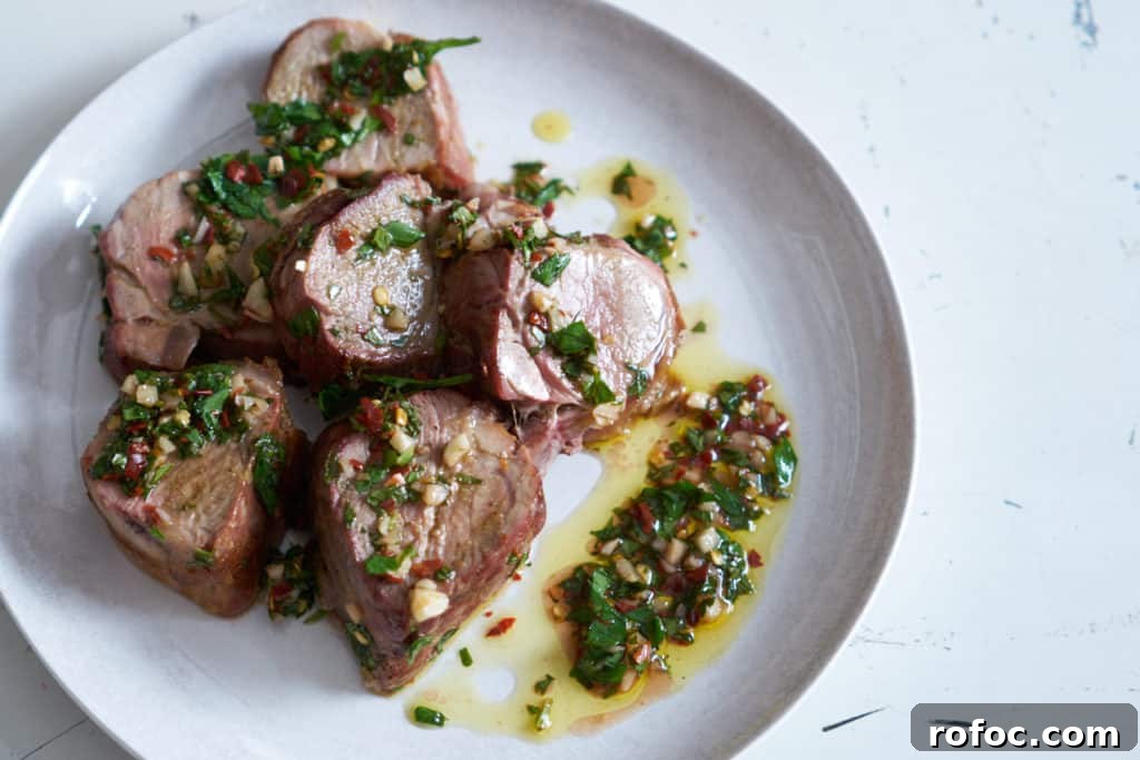 Grilled Pork Tenderloin with Fresh Chimichurri Sauce 6 alt=""