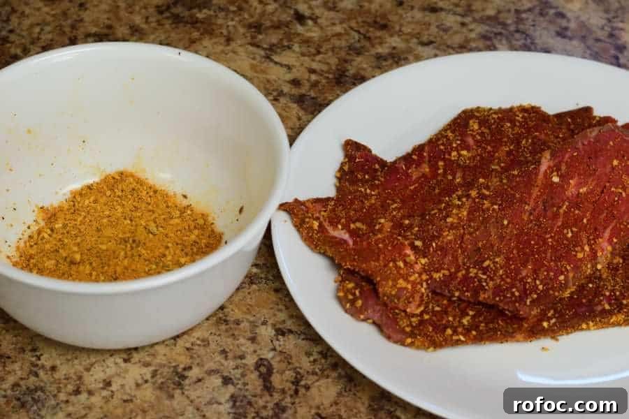 Steakhouse Dry Rub Beef Jerky Recipe 6 Steak Dry Rub Seasoned 2