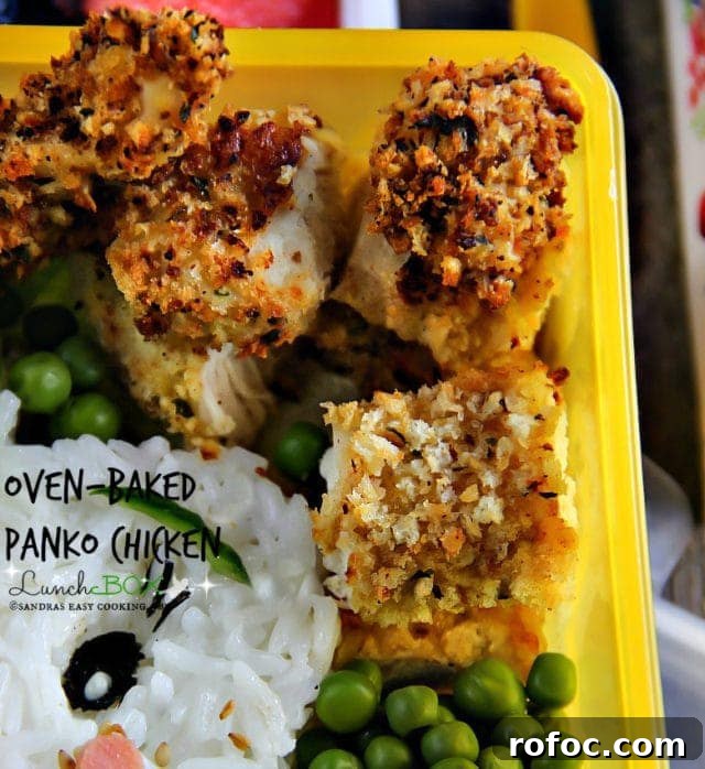 Oven-Baked Panko Chicken Lunch Box Recipes 3 Lunch Box: Baked Panko Chicken