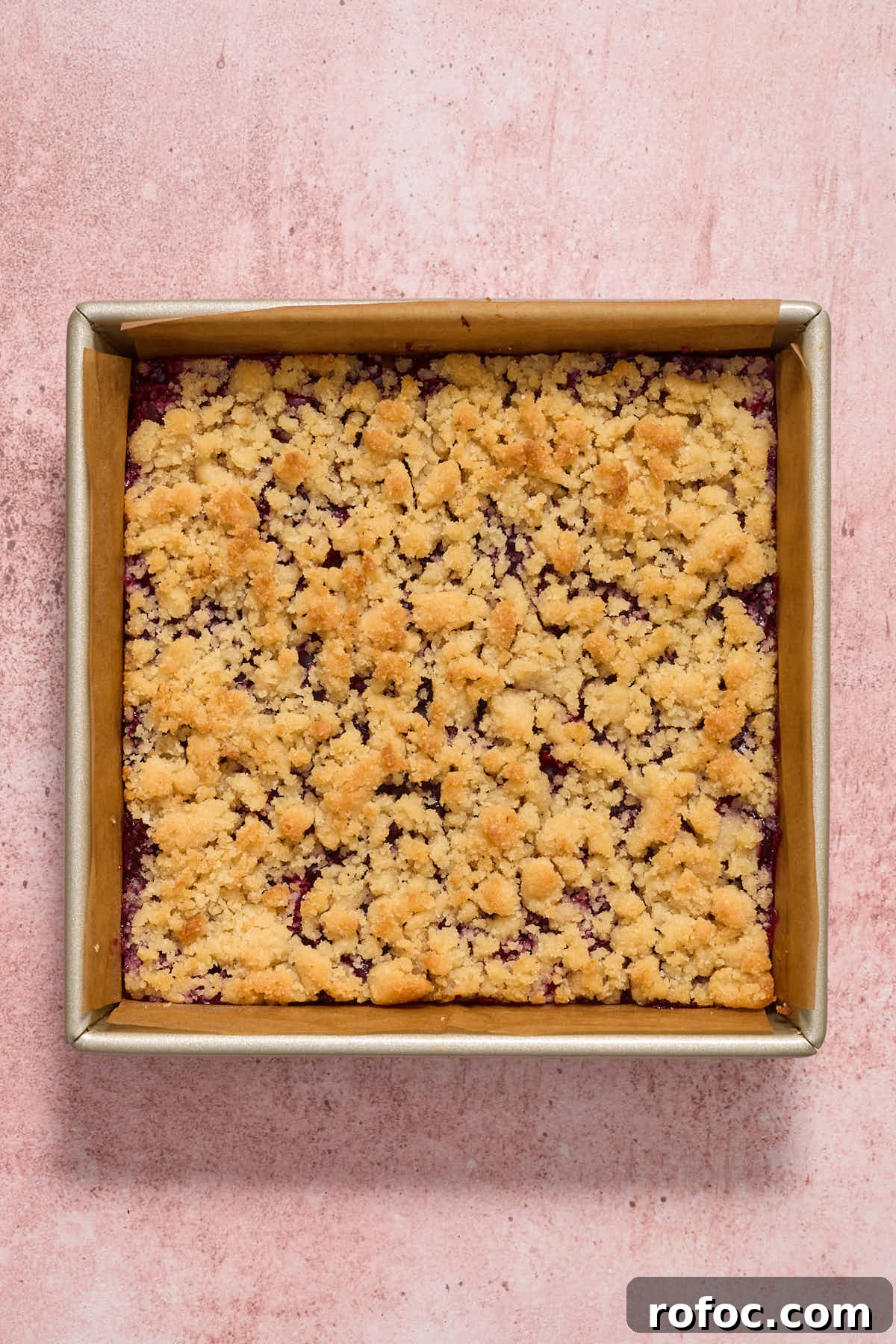 Almond Flour Cherry Pie Bars Recipe — Tender Cherry Dessert Bars 11 Baked cherry bars cooling in the pan.