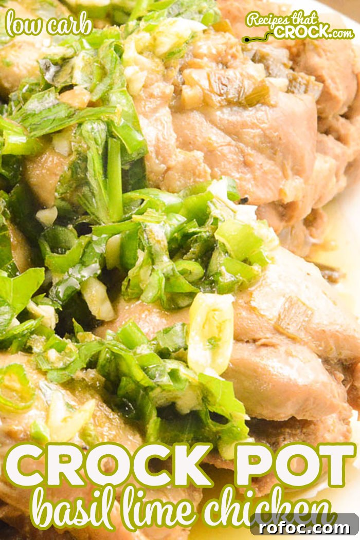 Slow Cooker Basil Lime Chicken with Garlic and Cilantro 4 Crock Pot Basil Lime Chicken