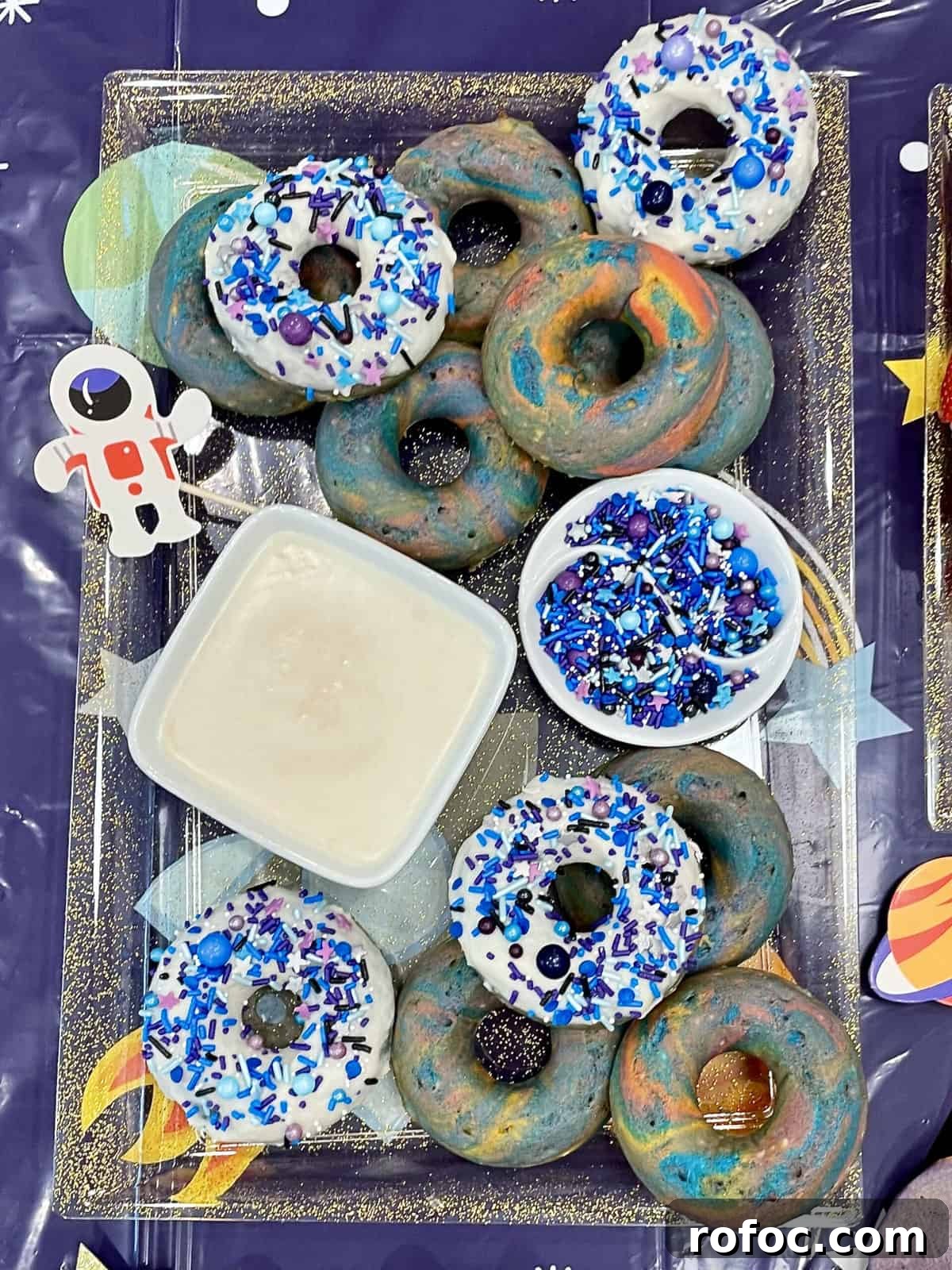 Galactic baked donuts