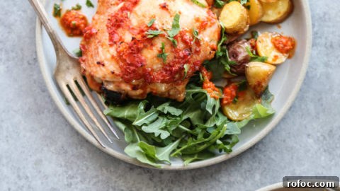 Portuguese Piri-Piri Chicken Thighs with Roasted Potatoes 11 Low FODMAP Chicken Recipe | Easy low FODMAP DInners